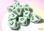 D10s 10-Dice Set CHX25265 - Opaque Pastel Green/Black